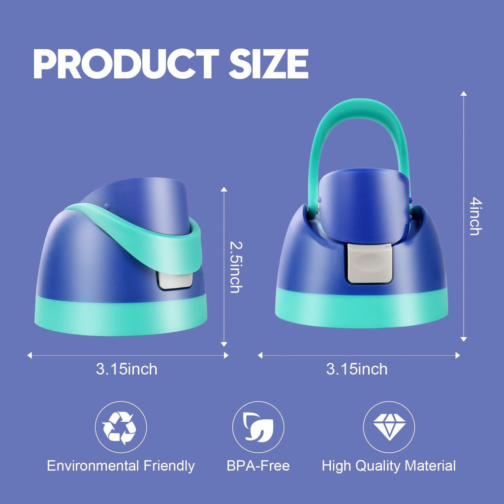 Ruzkq Replacement Lid for Owala Freesip Water Bottle Leakproof Dark Blue